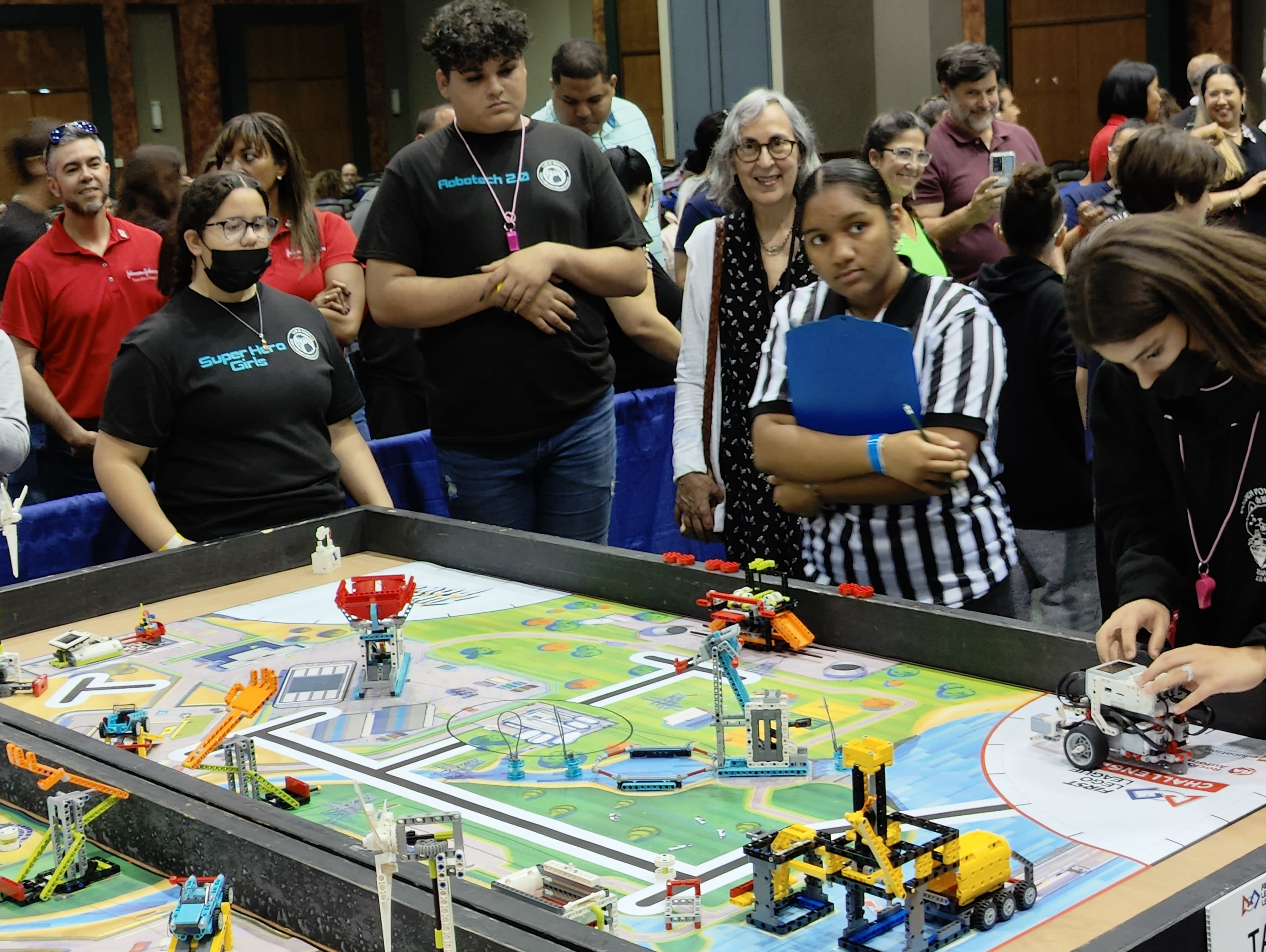 StuyPulse's mentored FLL teams participating at the NYC FLL regional i think